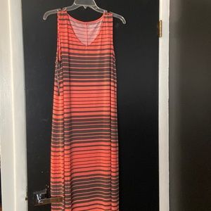 Floor Length maxi dress.